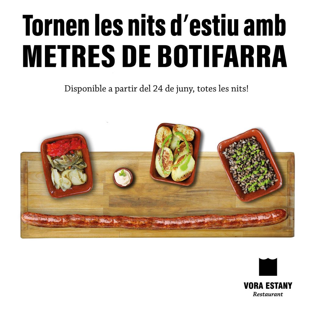 metres de botifarra, banyoles, vistes a l'estany